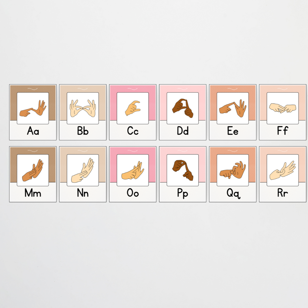 Auslan Alphabet Posters - Farmers Market Classroom Decor