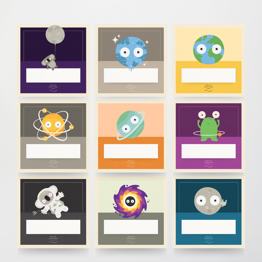 Philip Bunting: Book Labels - Watch this Space Classroom Decor - Teacher Resources & Classroom Decor