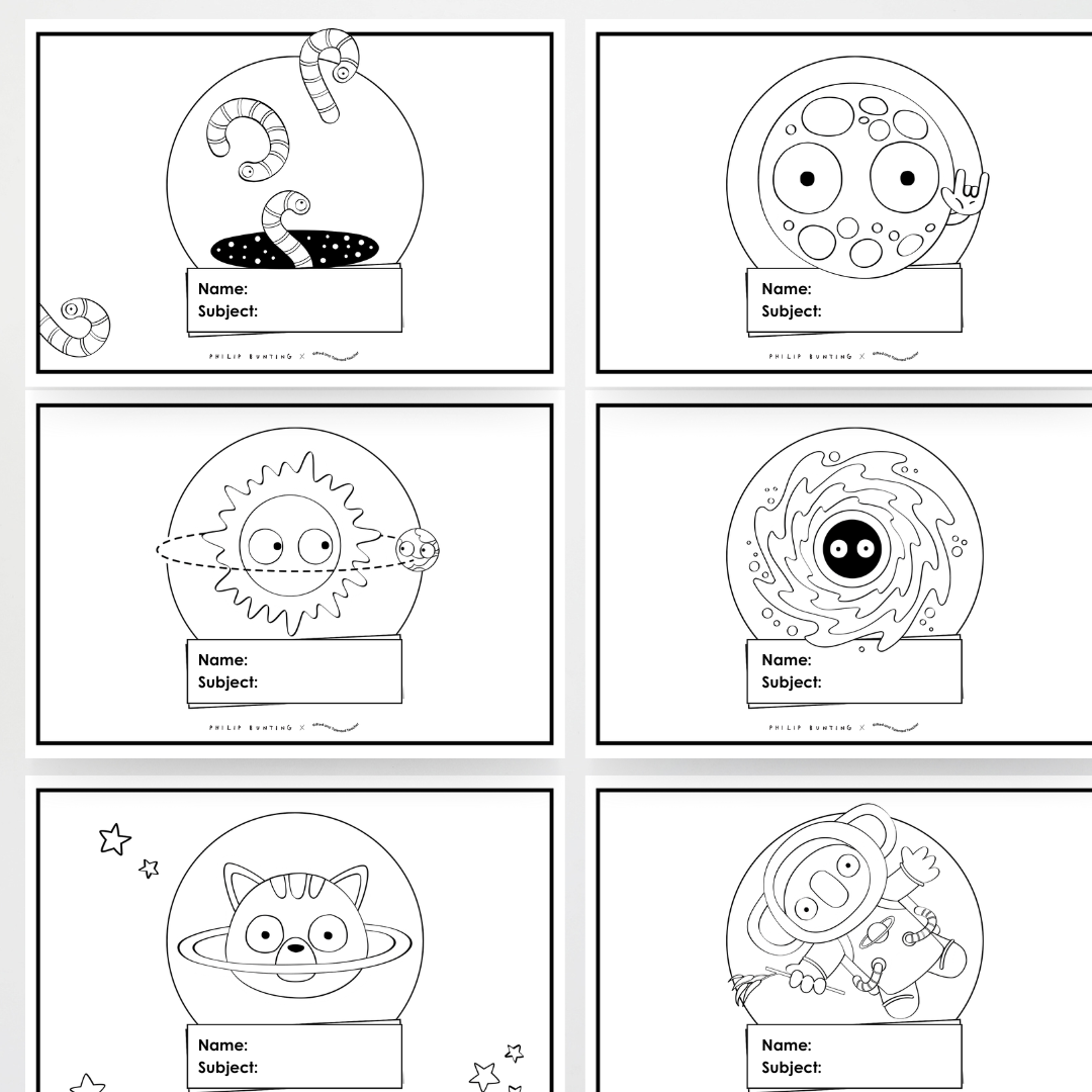 Philip Bunting: Book Covers - Watch this Space Classroom Decor - Teacher Resources & Classroom Decor