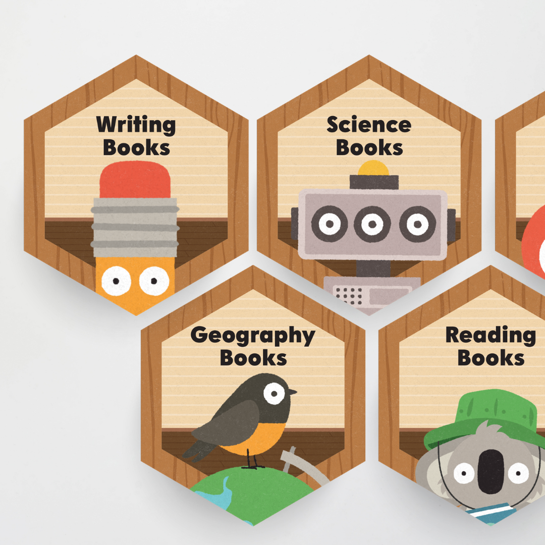 Philip Bunting: Hexagon Labels - Back to School Classroom Decor