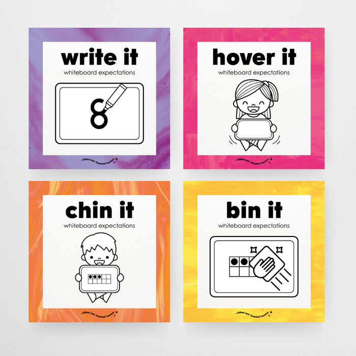 Mini Whiteboard Expectations, Prompts and Cues: Fauna and Flora Decor