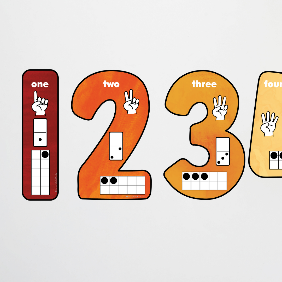 Pete Cromer: Place Value Number Set Counting Posters - Insect Life Classroom Decor