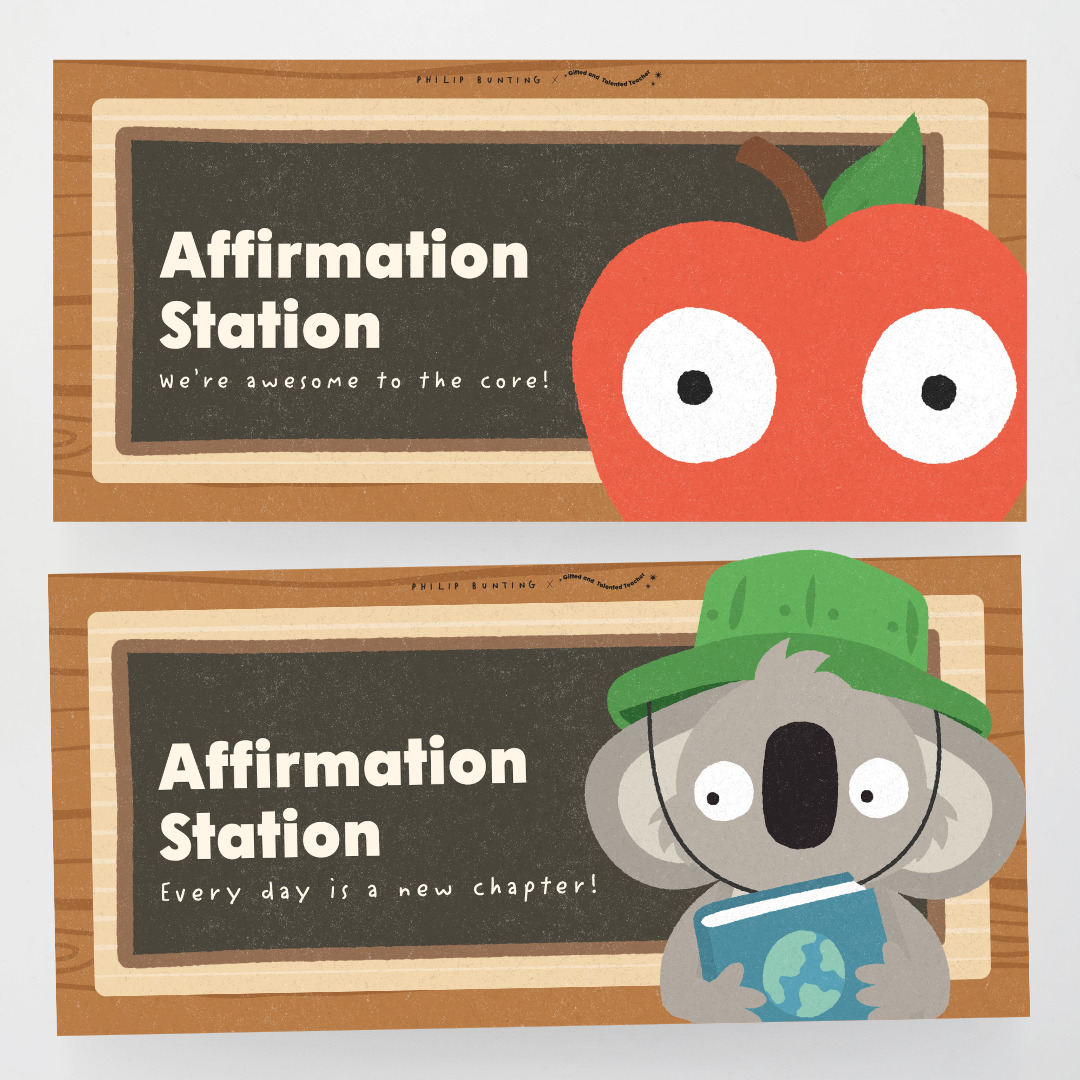 Philip Bunting: Affirmation Station - Back to School Classroom Decor