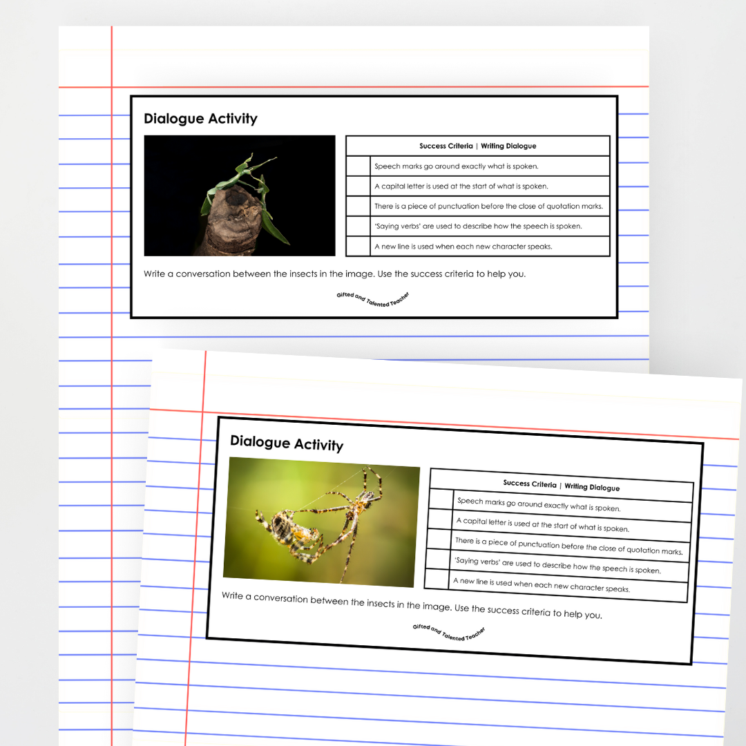 Dialogue Activity - Direct Speech: Insects