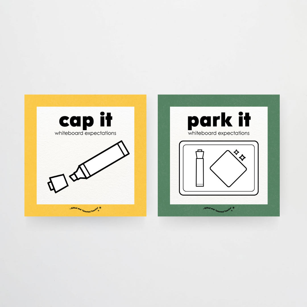 Philip Bunting: Mini Whiteboard Expectations, Prompts and Cues: Square Icons - Watch this Space Classroom Decor - Teacher Resources & Classroom Decor