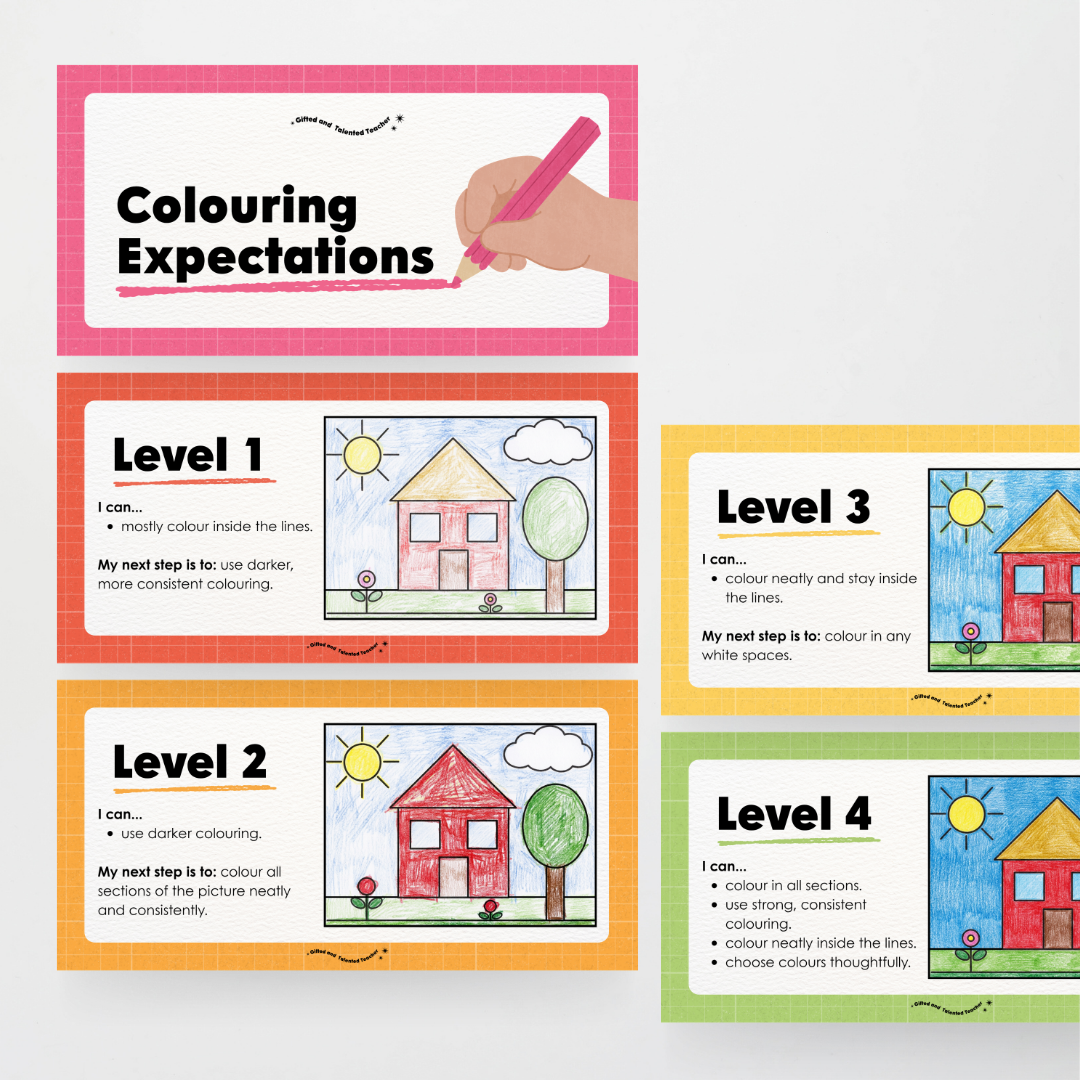 Colouring / Coloring Expectations Classroom Wall Display - Back To School Classroom Decor
