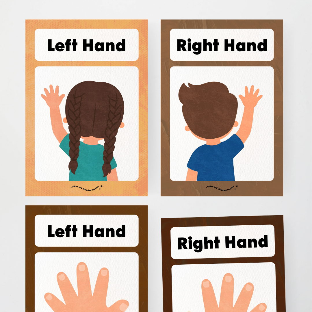 Left Hand and Right Hand Position Classroom Display - Neutral Classroom Decor - Teacher Resources & Classroom Decor