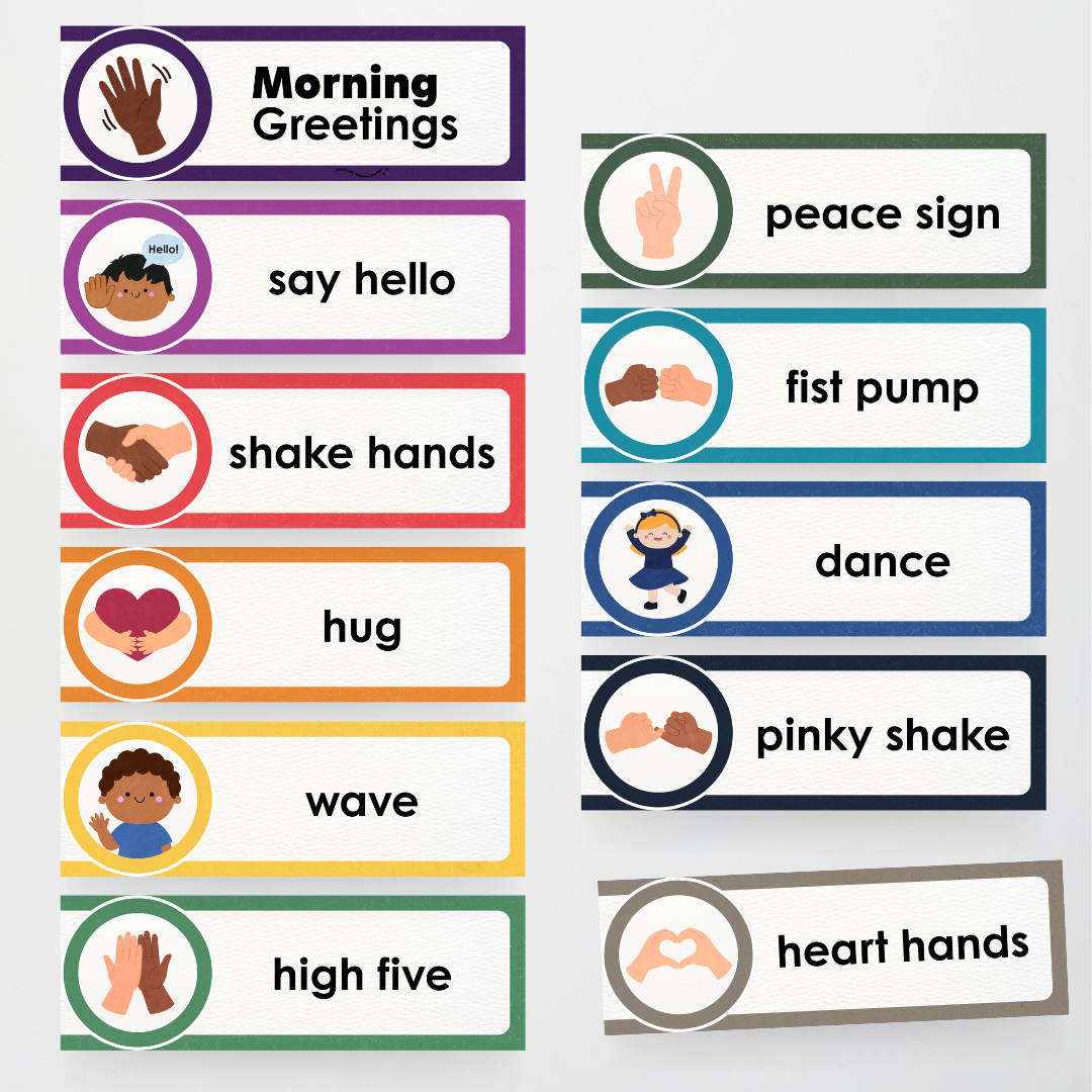 Morning Greetings - Watch this Space Classroom Decor