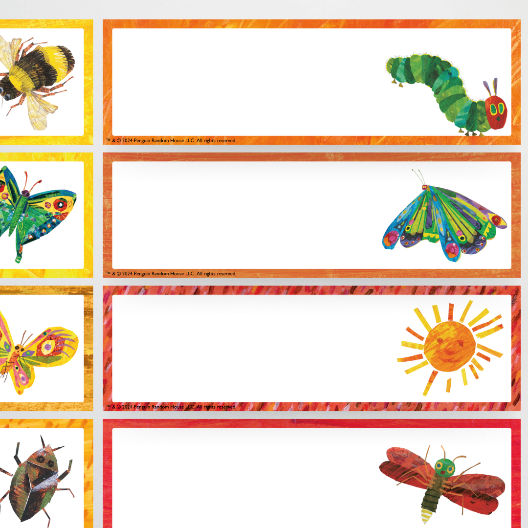 Rectangle Tote Tray Labels - The Very Hungry Caterpillar™