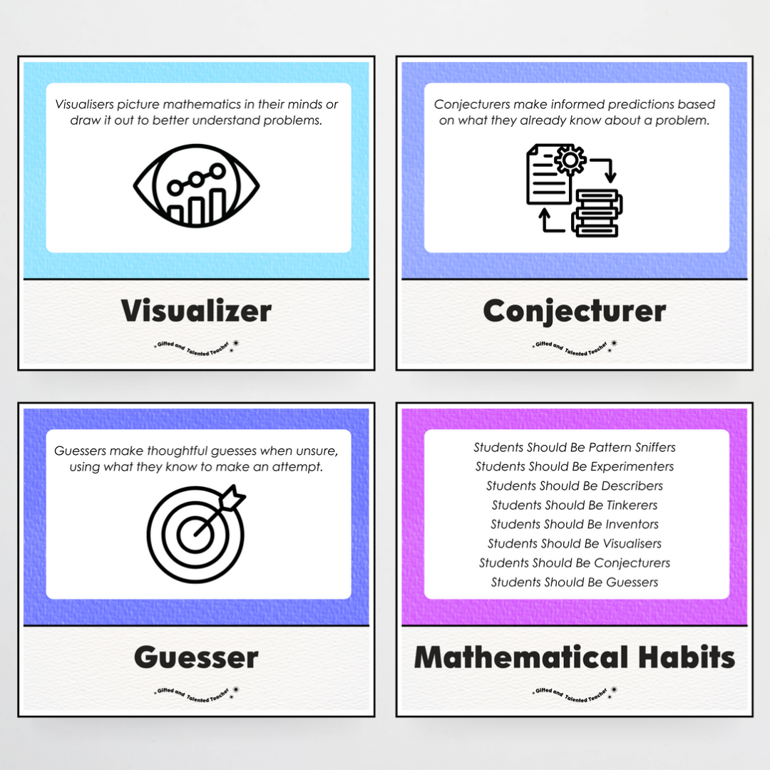 Mathematical Habits of Mind Wall Display: Rainbow Classroom Decor - Teacher Resources & Classroom Decor