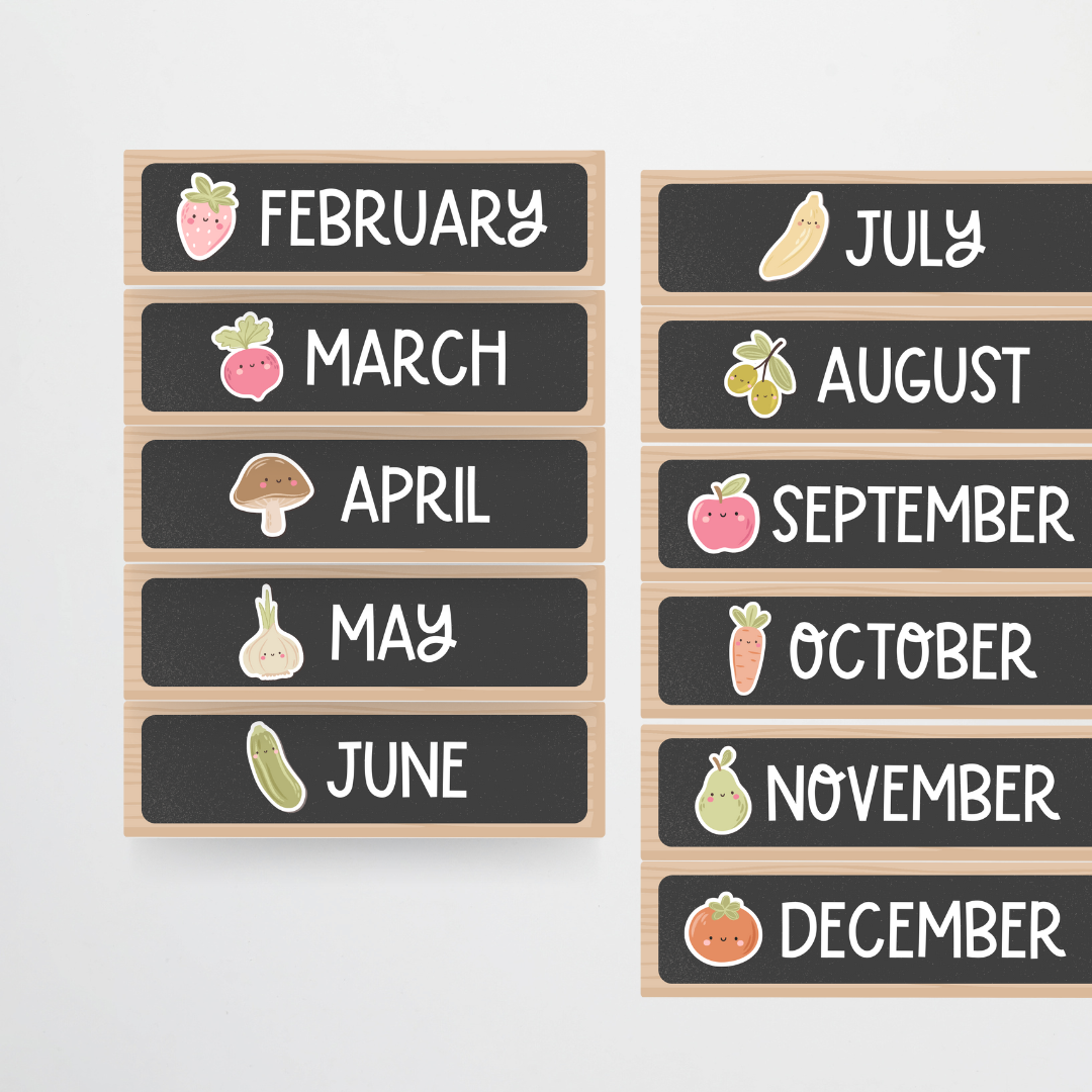 Calendar Overview - Farmers Market Classroom Decor - Teacher Resources & Classroom Decor