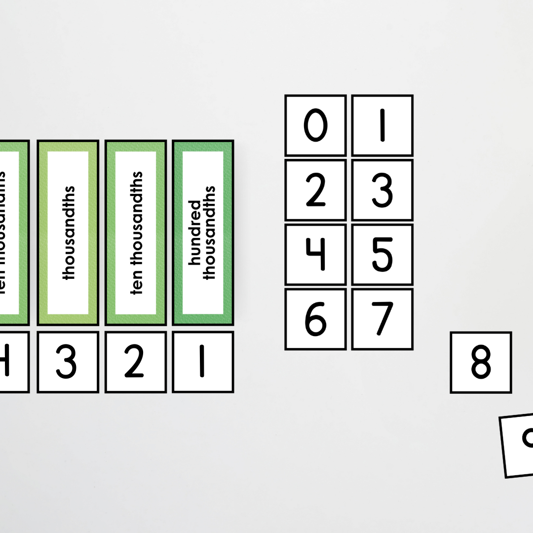 Place Value Card Display - Leafy Greens Classroom Decor - Teacher Resources & Classroom Decor