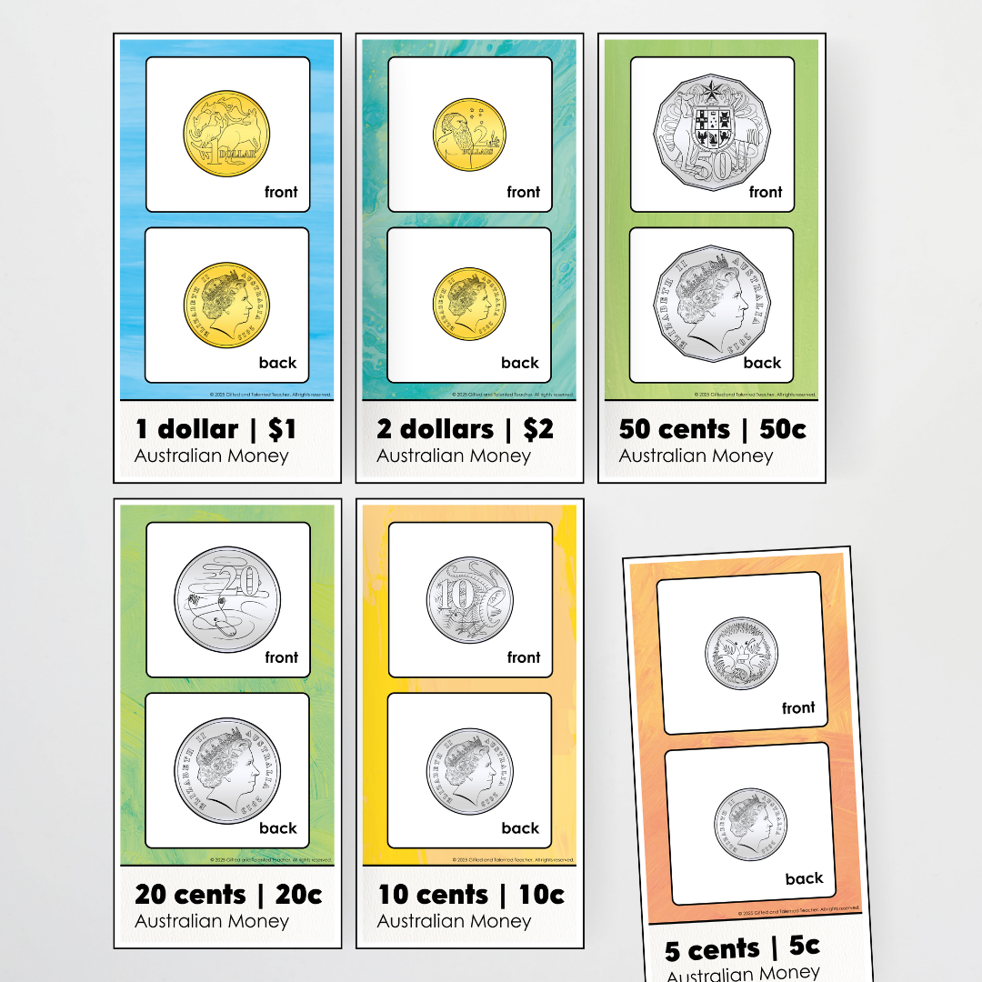 Australian Money Posters - Sea Life Classroom Decor