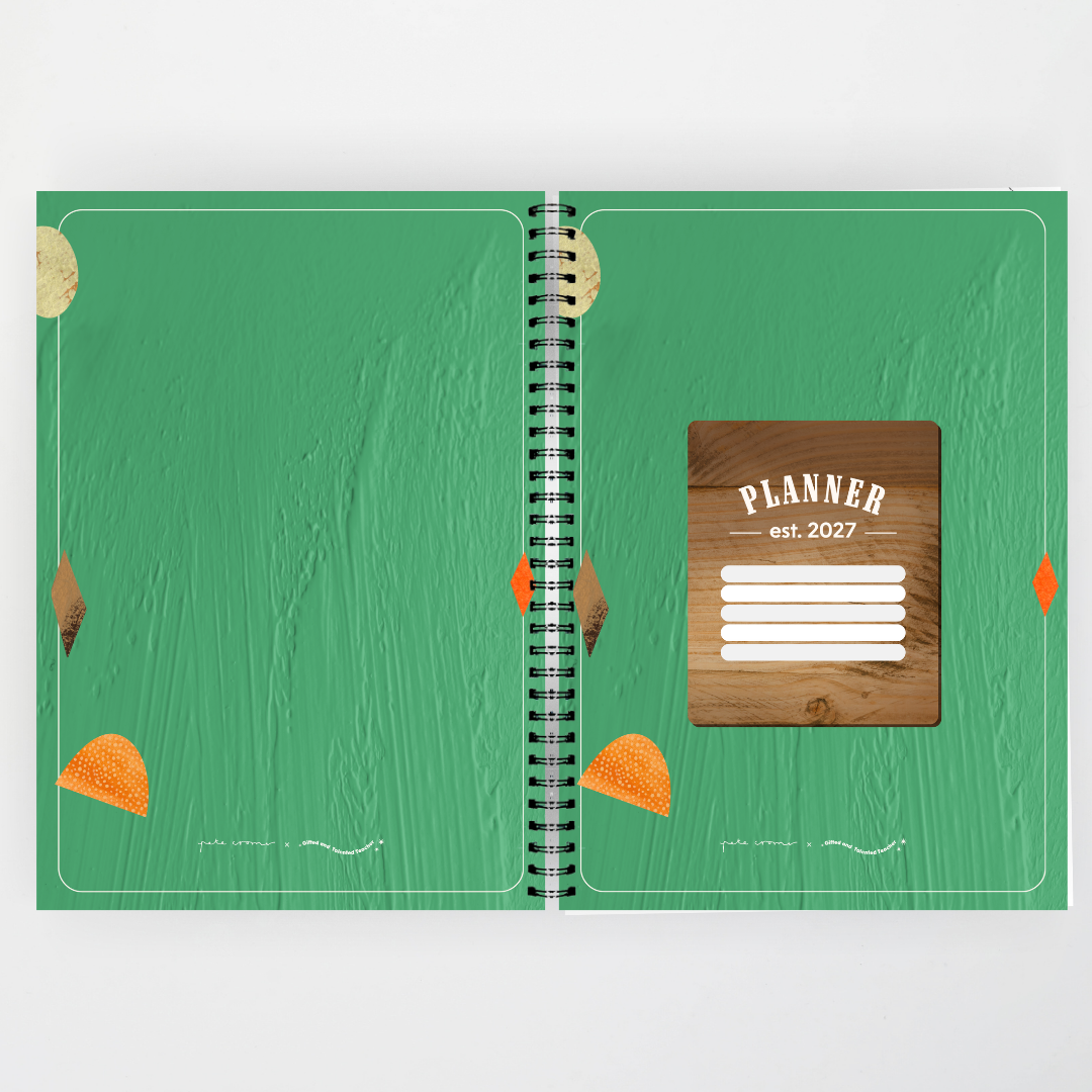 x Pete Cromer 2027 Weekly Teacher Planner: Zebra-tailed Lizard - North America Classroom Decor
