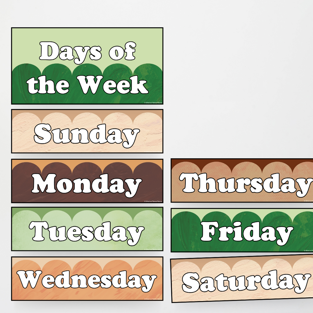 Days of the Week - Woodlands