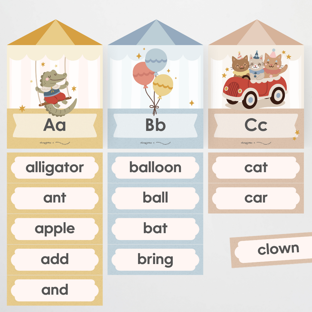 x Always Sunny Co. - Little Circus Classroom Decor (Lower Grades) Bundle