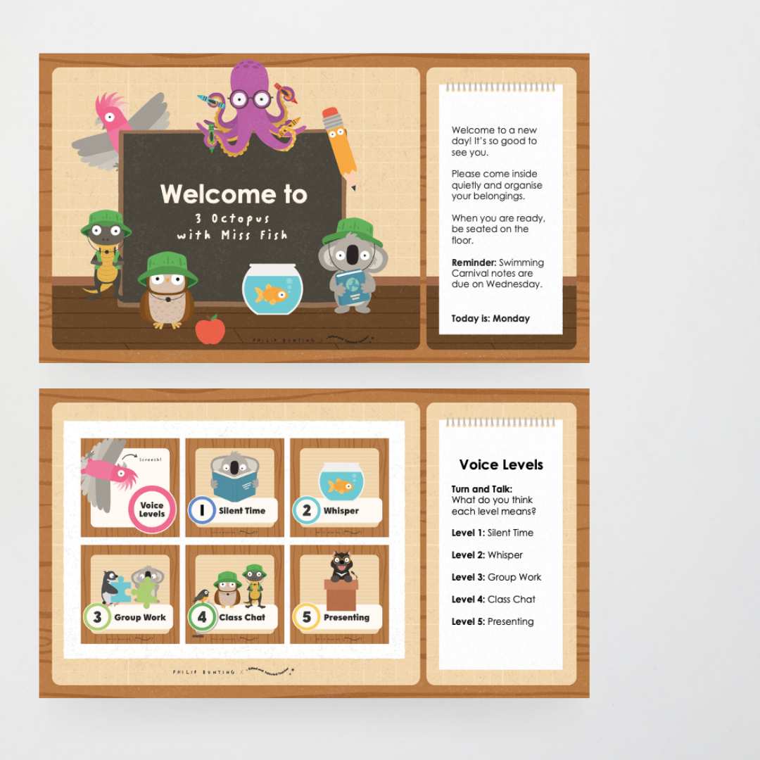 Philip Bunting: Daily Digital Slides - Back to School Classroom Decor
