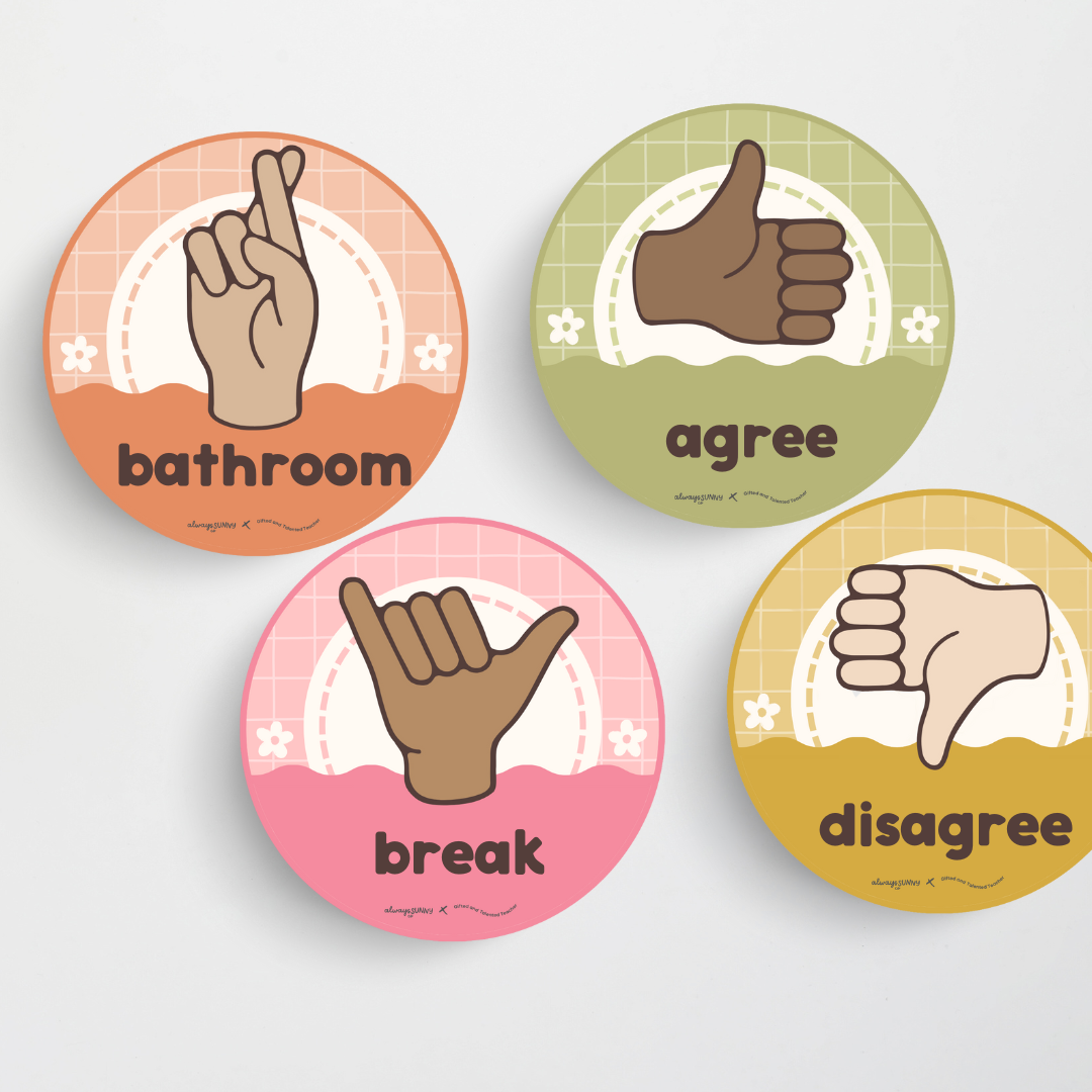Hand Signals / Number Talks - Farmers Market Classroom Decor - Teacher Resources & Classroom Decor