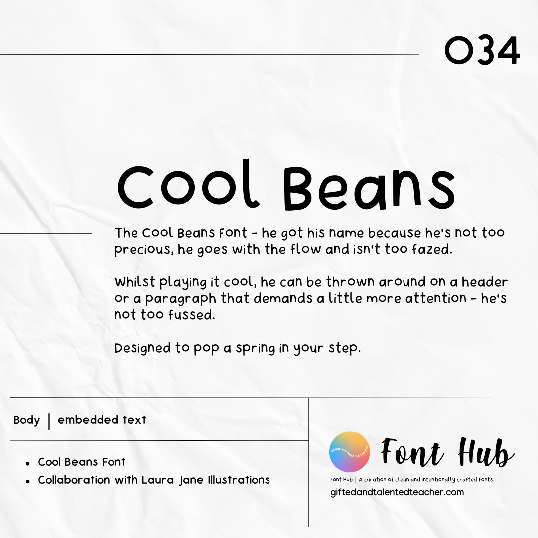 Cool Beans - GT Font x Laura Jane Illustrations