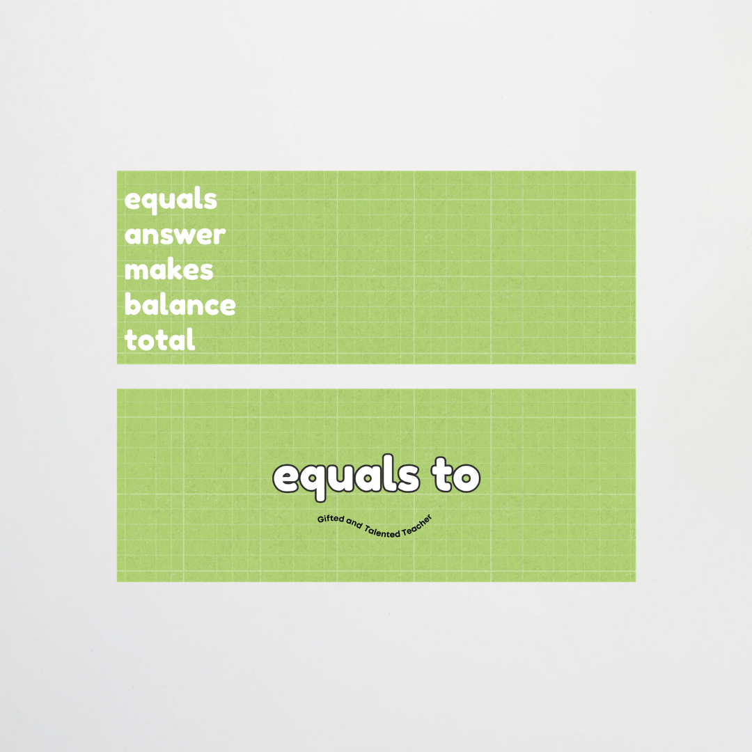 Maths Symbols and Vocabulary - Mathematics Posters: Back To School Classroom Decor