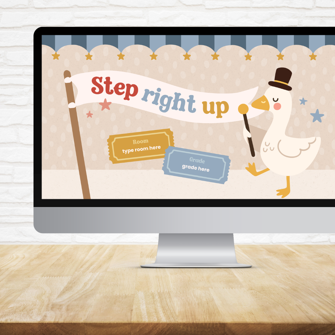 Digital Slides - Little Circus Classroom Decor