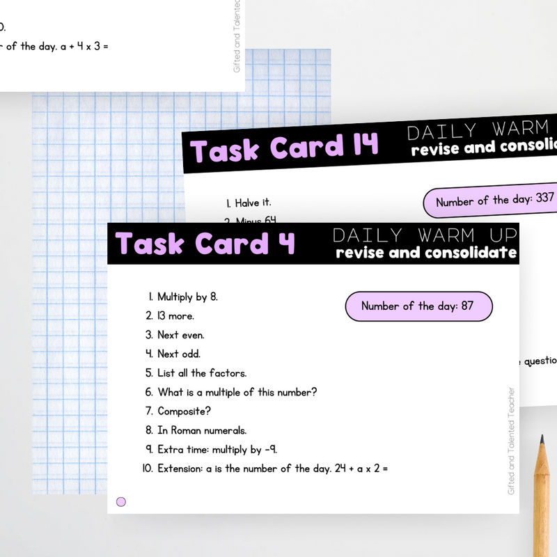 Mathematics Daily Challenge: Revise and Consolidate Teacher Resources