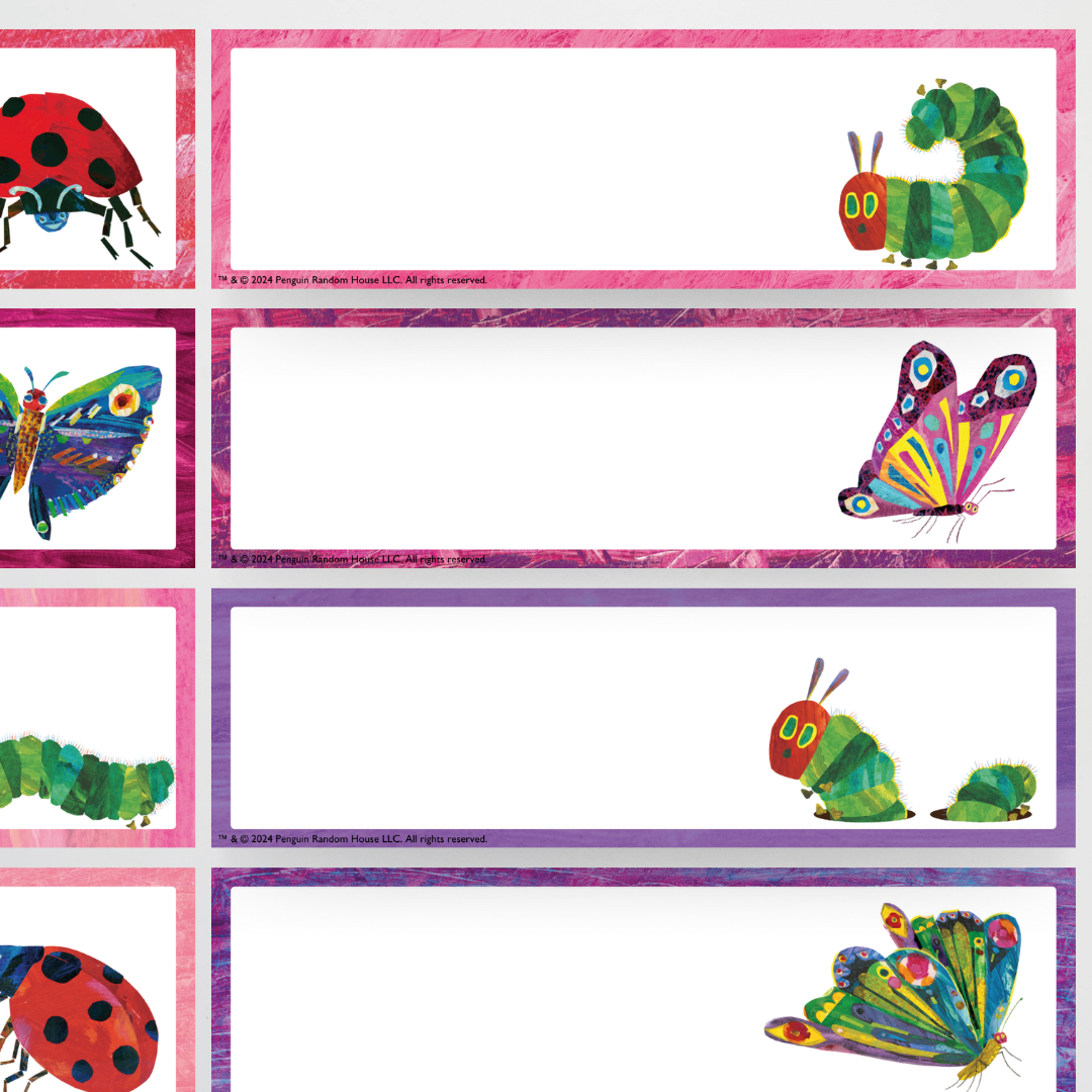 Rectangle Tote Tray Labels - The Very Hungry Caterpillar™