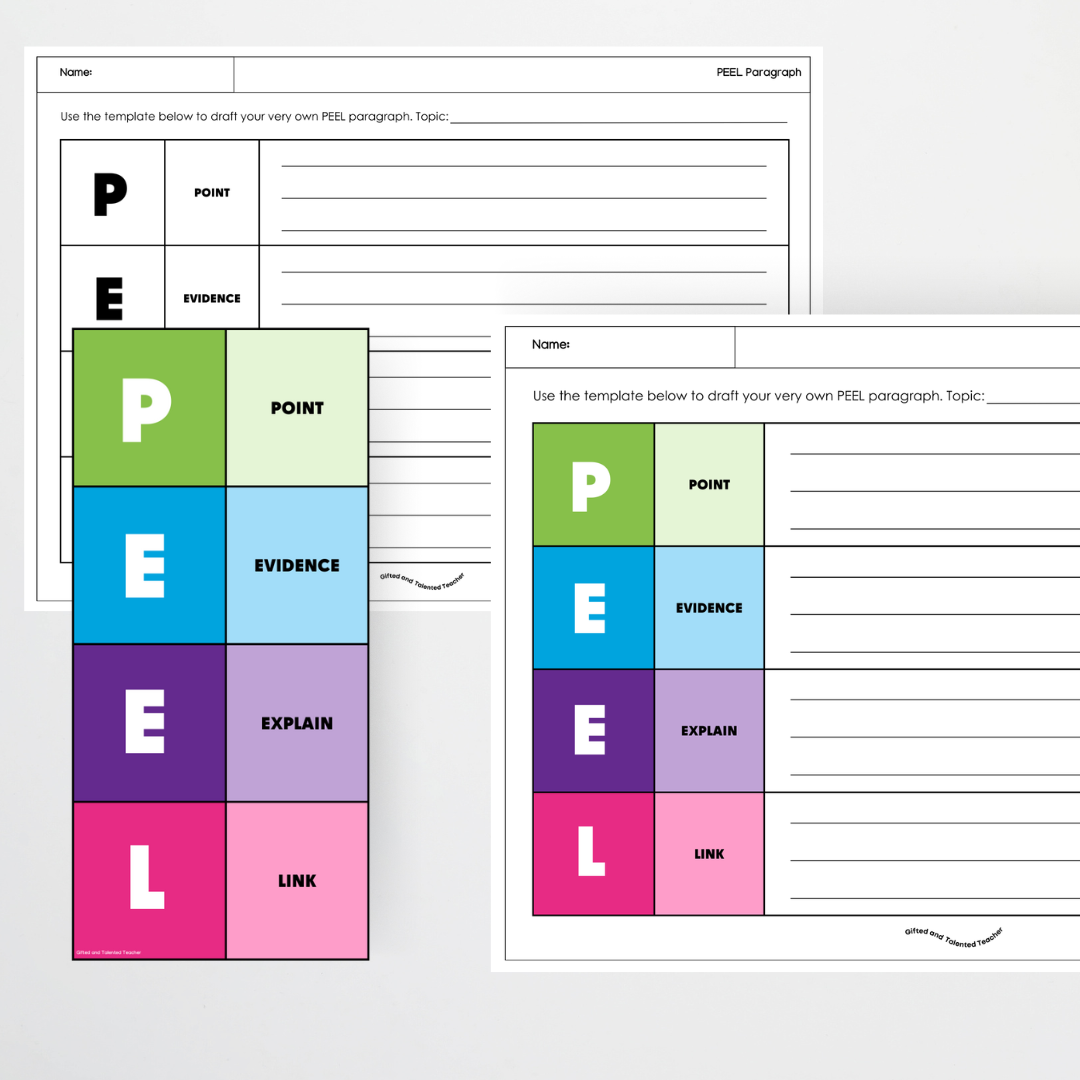 PEEL Paragraph Structure Bundle | Informative Purposes