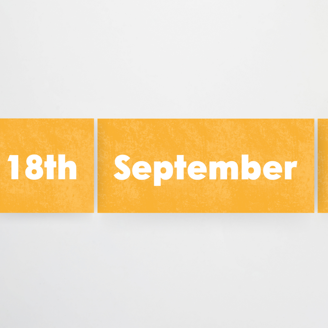 School Pencil Flip Calendar - Rainbow Classroom Decor