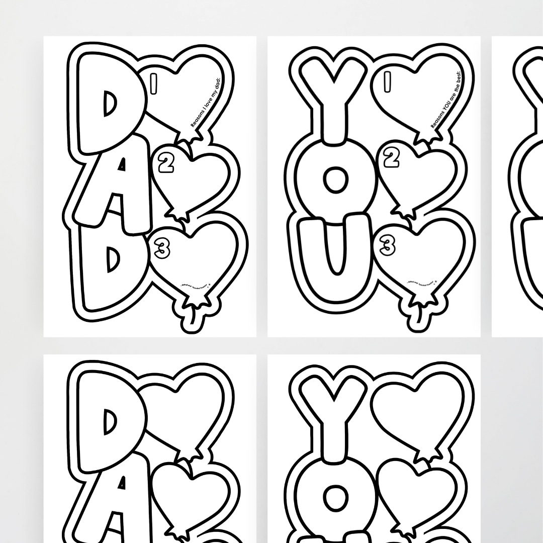 Father’s Day Lettering Activity: Reasons I Love My Dad - Teacher Resources & Classroom Decor