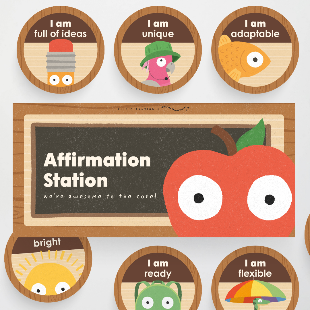 Philip Bunting: Affirmation Station - Back to School Classroom Decor