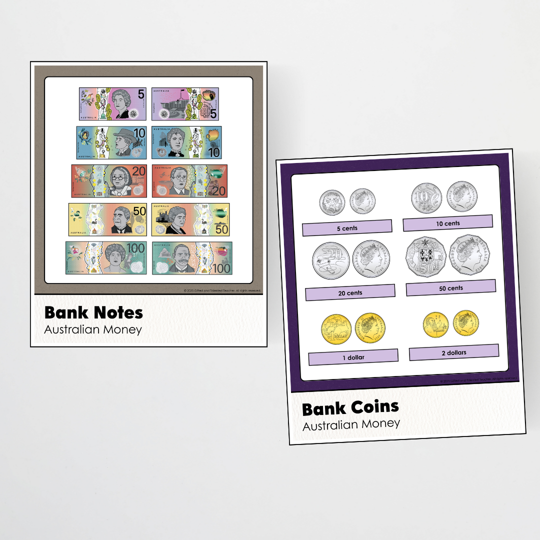 Australian Money Posters - Watch this Space Classroom Decor