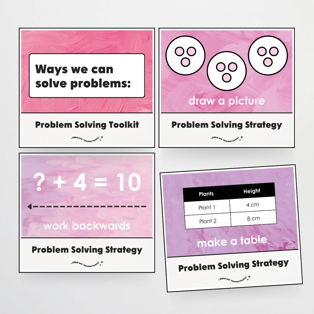 Lower Grades Problem Solving Strategy - Sea Life Classroom Decor