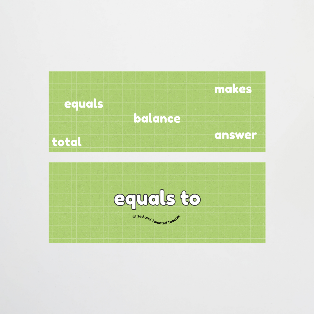 Maths Symbols and Vocabulary - Mathematics Posters: Back To School Classroom Decor
