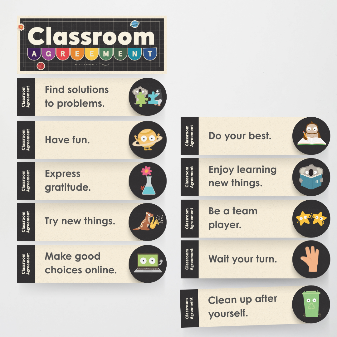 Philip Bunting: Classroom Agreement - Watch this Space Classroom Decor - Teacher Resources & Classroom Decor