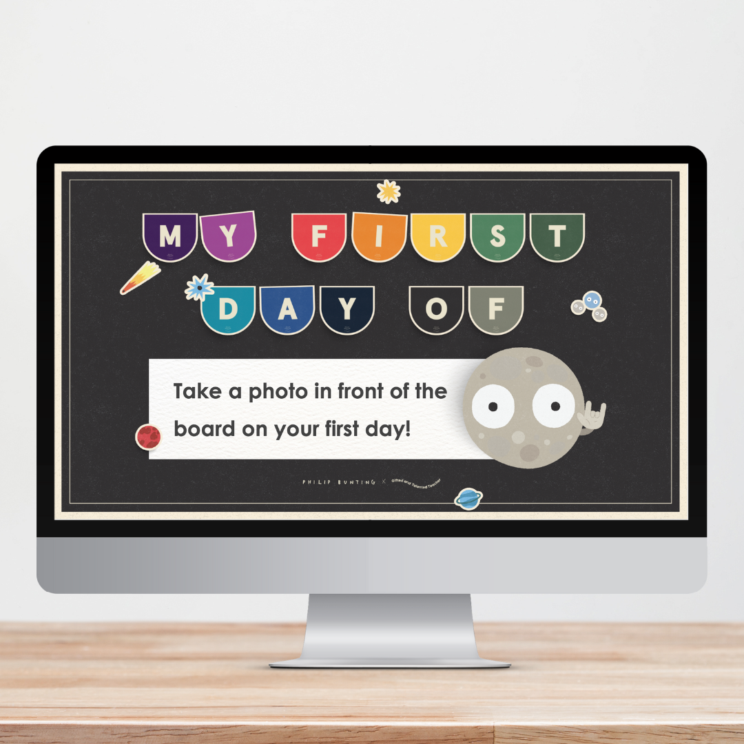 Philip Bunting: Digital Slides - Watch this Space Classroom Decor