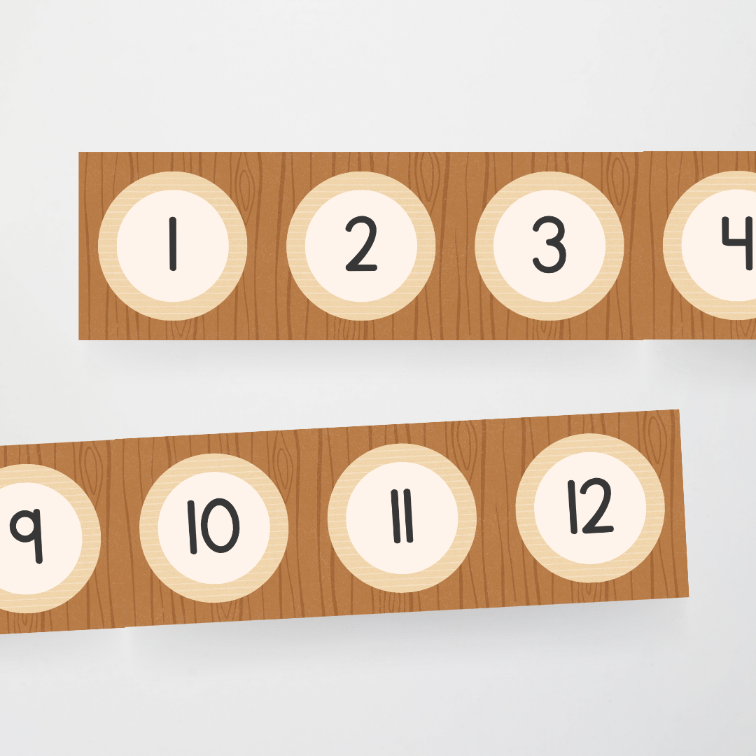 Philip Bunting: Number Line - Back to School Classroom Decor