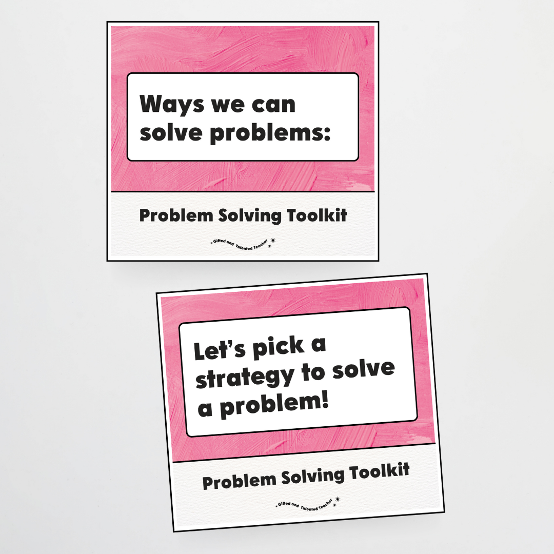 Upper Grades Problem Solving Strategy Toolkit - Sea Life Classroom Decor