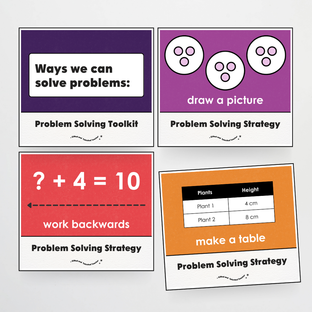 Lower Grades Problem Solving Strategy Toolkit - Watch This Space Classroom Decor