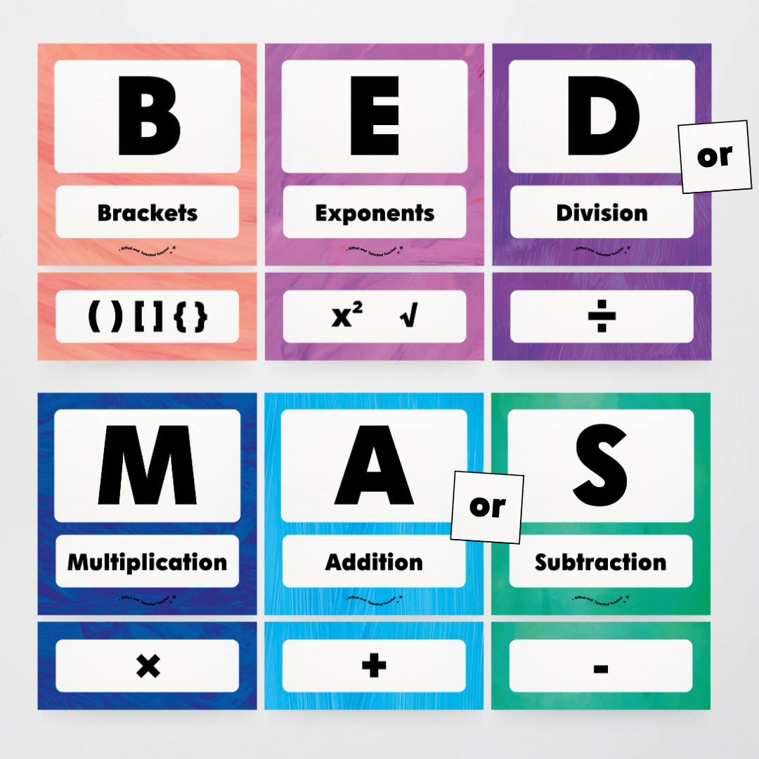 BEDMAS Order of Operations - Insect Life Classroom Decor - Teacher Resources & Classroom Decor
