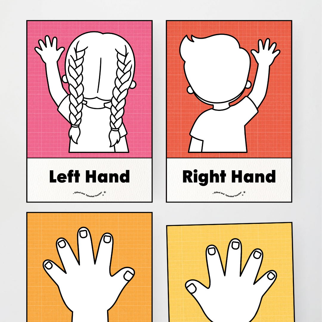Left Hand and Right Hand Position Classroom Display - Back To School Classroom Decor