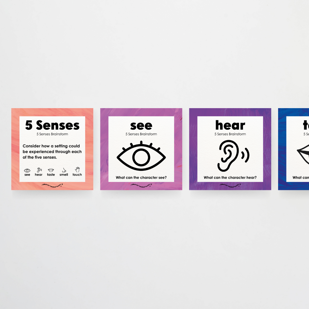 Pete Cromer: 5 Senses Brainstorm Posters - Insect Life Classroom Decor - Teacher Resources & Classroom Decor