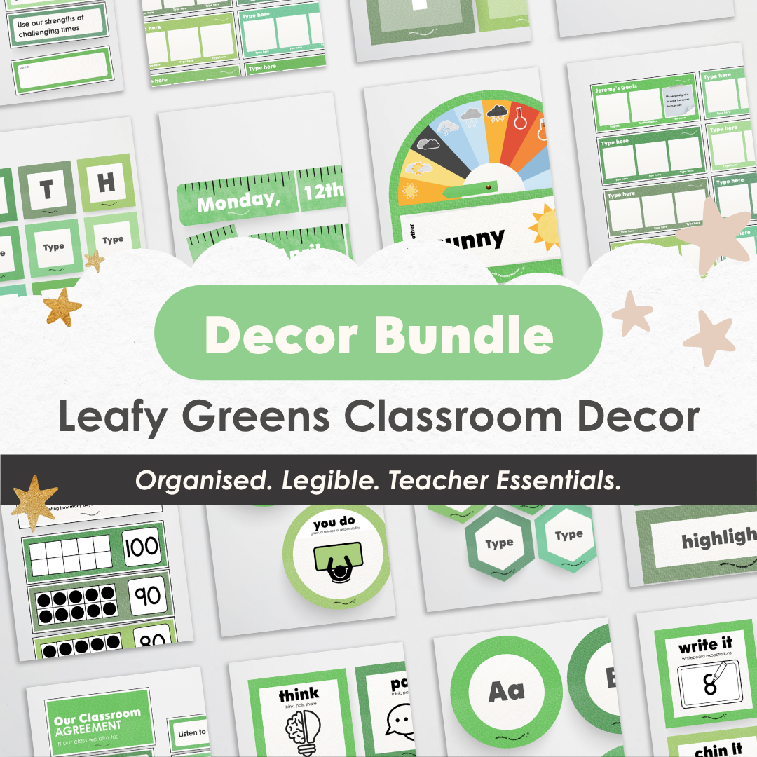 Leafy Greens Classroom Decor