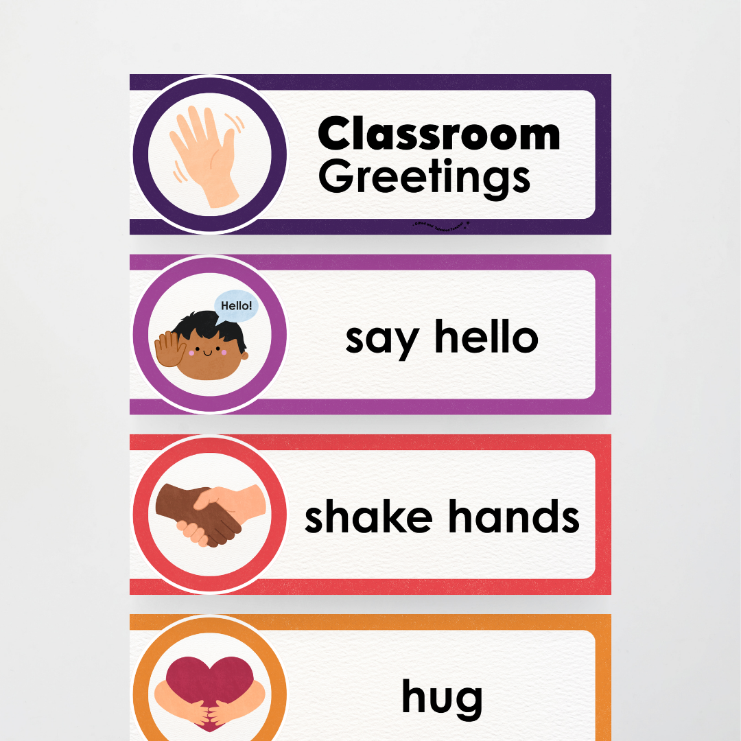 Morning Greetings - Watch this Space Classroom Decor