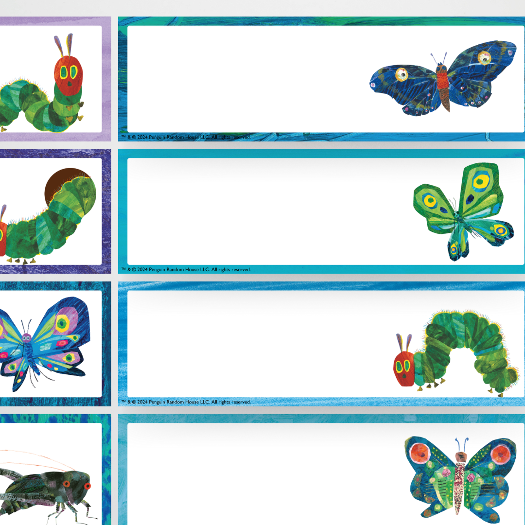 Rectangle Tote Tray Labels - The Very Hungry Caterpillar™