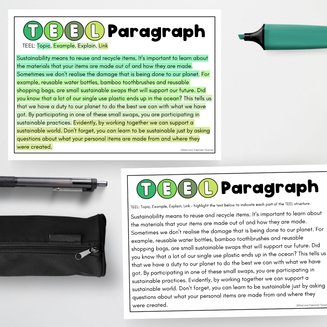 Paragraph Structure - Leafy Green
