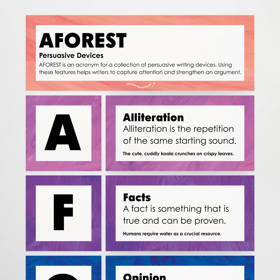 Persuasive Devices: AFOREST - Insect Life Classroom Decor - Teacher Resources & Classroom Decor