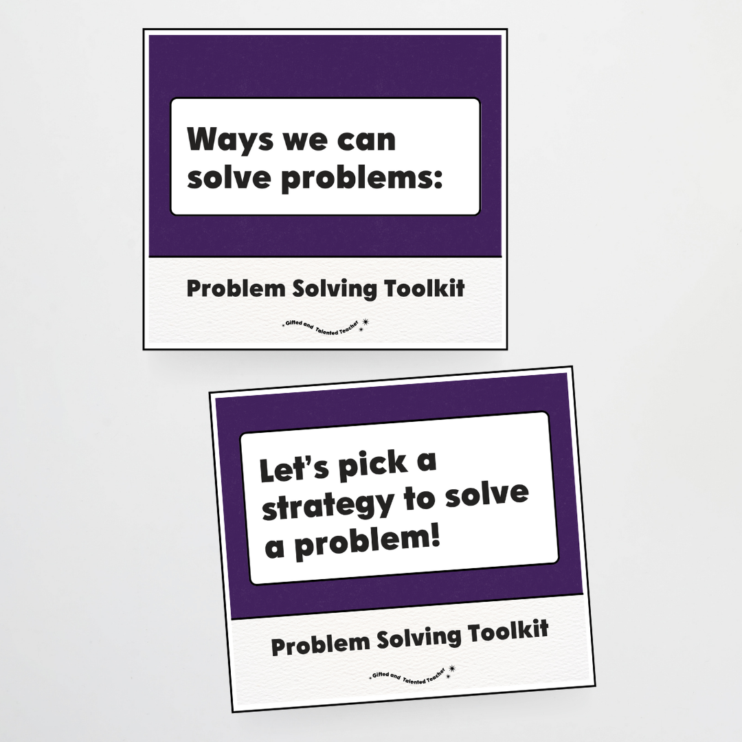 Lower Grades Problem Solving Strategy Toolkit - Watch This Space Classroom Decor