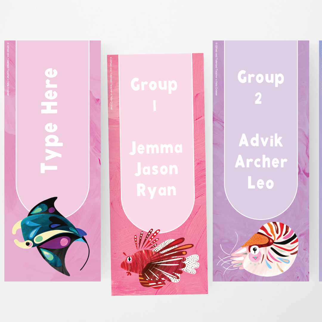 Pete Cromer: Vertical Labels - Sea Life Collection
