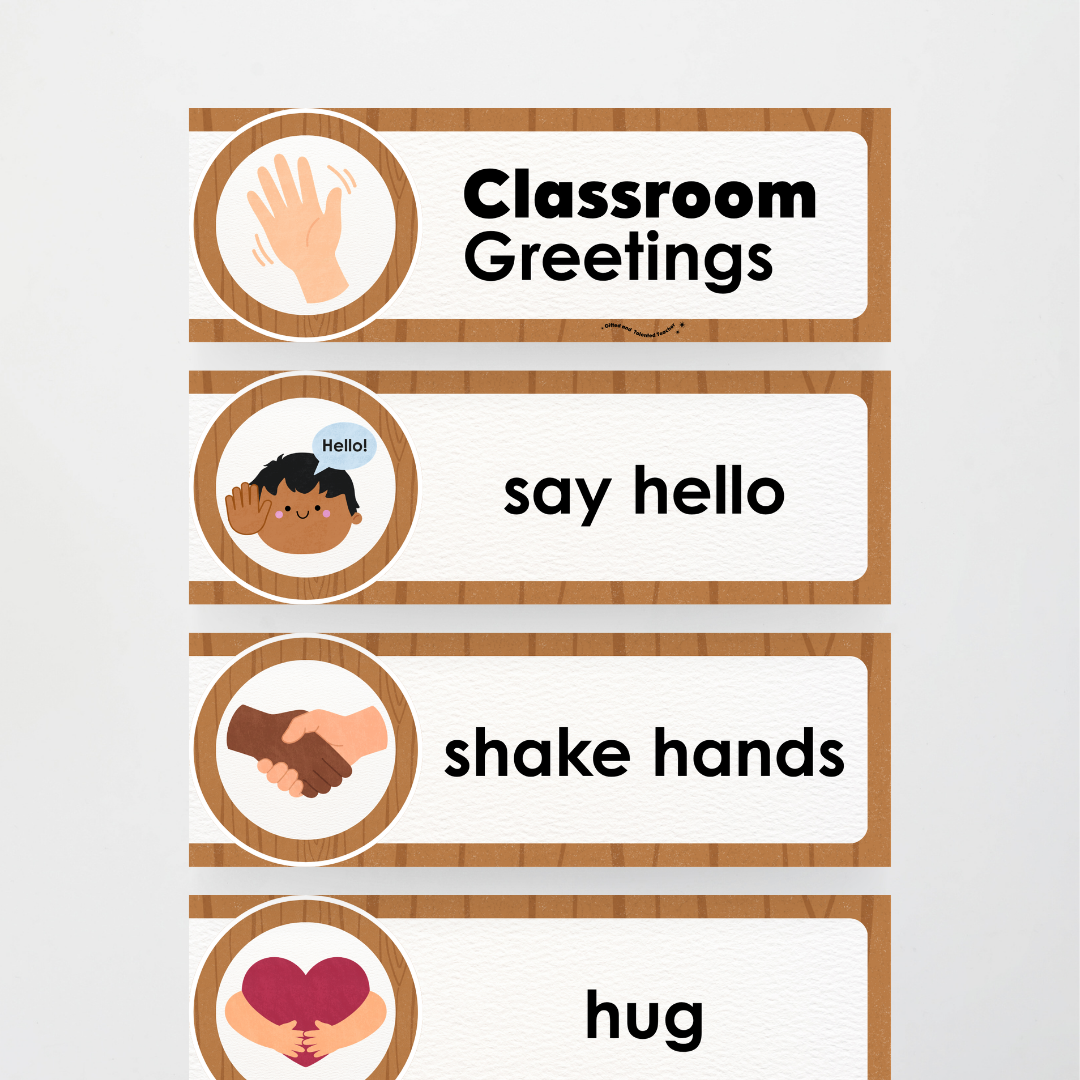 Morning Greetings - Back To School Classroom Decor